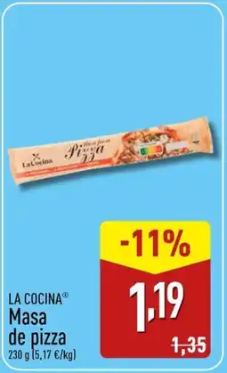 ALDI LA COCINA Masa de pizza oferta