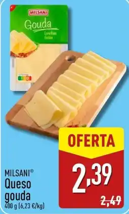 ALDI MILSANI Queso gouda oferta