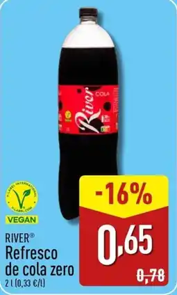 ALDI RIVER Refresco de cola zero oferta