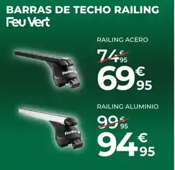 Feu Vert FEU VERT Barras de techo railing oferta