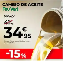 Feu Vert FEU VERT Cambio de aceite oferta