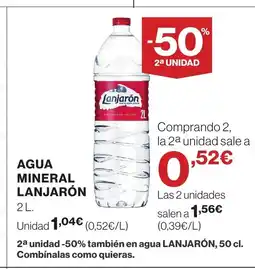 Supercor LANJARÓN Agua mineral oferta