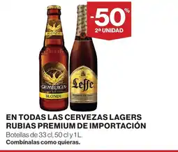 Supercor En todas las cervezas lagers rubias premium de importación oferta