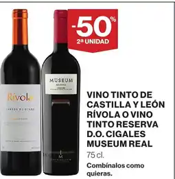 Supercor Vino tinto de castilla y león rívola o vino tinto reserva d.o. cigales museum real oferta