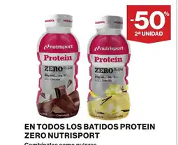 Supercor En todos los batidos protein zero nutrisport oferta