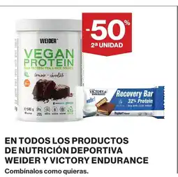 Supercor En todos los productos de nutrición deportiva weider y victory endurance oferta