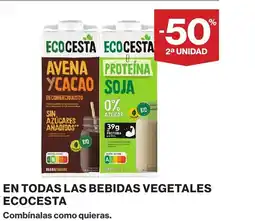 Supercor ECOCESTA En todas las bebidas vegetales oferta