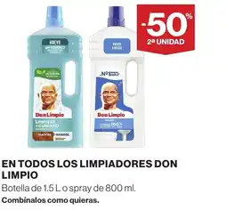 Supercor DON LIMPIO En todos los limpiadores oferta