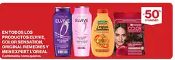 Supercor L'OREAL En todos los productos elvive, color sensation, original remedies y men expert oferta