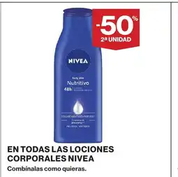 Supercor NIVEA En todas las lociones corporales oferta