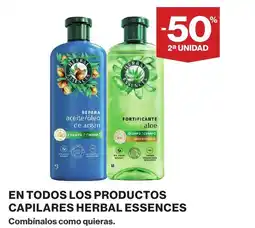 Supercor HERBAL ESSENCES En todos los productos capilares oferta