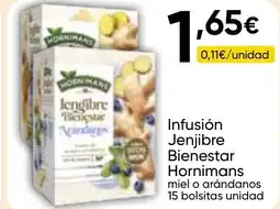 Cash FROIZ HORNIMANS Infusión Jenjibre Bienestar oferta