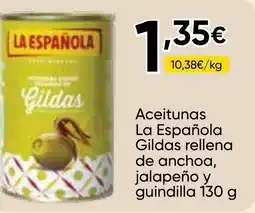 Cash FROIZ LA ESPAÑOLA Aceitunas Gildas rellena de anchoa, jalapeño y guindilla oferta