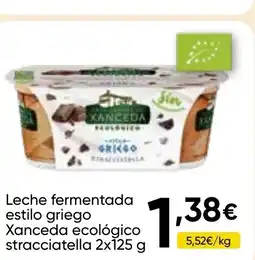 Cash FROIZ XANCEDA Leche fermentada estilo griego ecológico stracciatella oferta