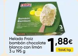 Cash FROIZ FROIZ Helado bombón chocolate blanco con limón oferta
