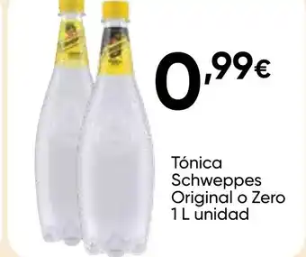 Cash FROIZ SCHWEPPES Tónica Original o Zero oferta