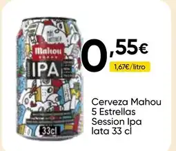 Cash FROIZ Cerveza Mahou 5 Estrellas Session Ipa lata oferta