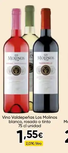 Cash FROIZ LOS MOLINOS Vino Valdepeñas blanco, rosado o tinto oferta