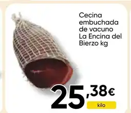 Cash FROIZ Cecina embuchada de vacuno La Encina del Bierzo oferta