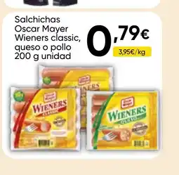 Cash FROIZ OSCAR MEYER Salchichas Wieners classic, queso o pollo oferta