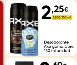 Cash FROIZ AXE Desodorante gama Core oferta