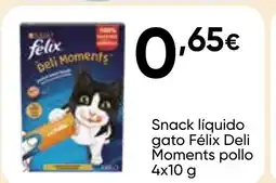 Cash FROIZ FÉLIX DELI MOMENTS Snack líquido gato pollo oferta
