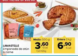 Autoservicios Familia LAMASTELLE Empanada de atún o carne oferta