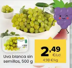 Autoservicios Familia Uva blanca sin semillas oferta