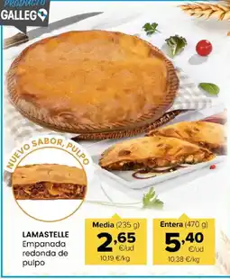 Autoservicios Familia LAMASTELLE Empanada redonda de pulpo oferta