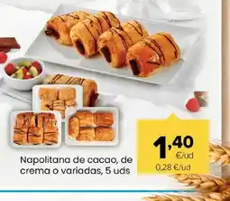Autoservicios Familia Napolitana de cacao, de crema o variadas oferta