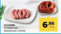 Autoservicios Familia O CAUREL Chorizo rojo barbacoa o criollo oferta
