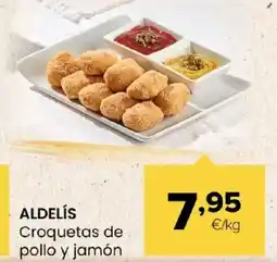 Autoservicios Familia ALDELÍS Croquetas de pollo y jamón oferta
