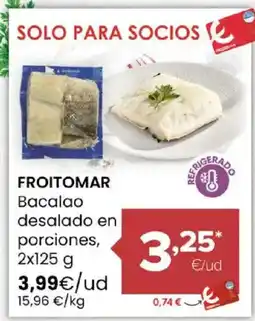 Autoservicios Familia FROITOMAR Bacalao desalado en porciones oferta