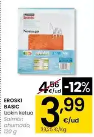 Eroski Eroski basic - salmon ahumado oferta