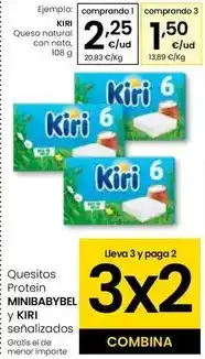 Eroski Kiri - queso natural con nata oferta