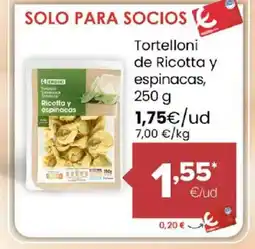 Autoservicios Familia Tortelloni de Ricotta y espinacas oferta