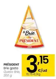 Eroski Président - queso brie oferta