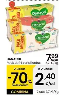 Eroski Danone - danacol pack de 14 oferta
