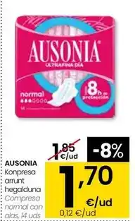 Eroski Ausonia - compresa normal con alas oferta
