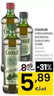 Eroski Coosur - a.o.v.e. mono-varietales oferta