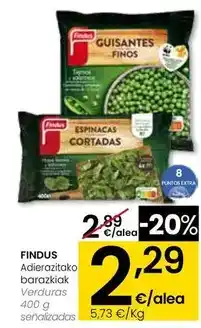 Eroski Findus - verduras oferta