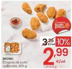 Eroski Eroski - chispas de pollo crujientes oferta
