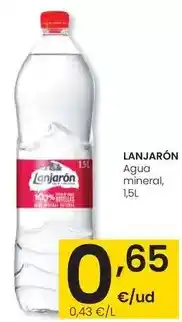 Eroski Lanjarón - agua mineral oferta
