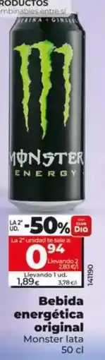 Dia Monster - bebida energética original oferta