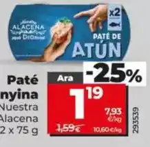Dia Dia nuestra alacena - paté de atún oferta