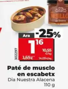 Dia Dia nuestra alacena - paté de mejillón en escabeche oferta