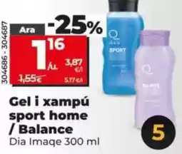 Dia Dia imaqe - gel y champú sport hombre/balance oferta