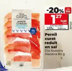 Dia Dia nuestra alacena - jamón curado reducido en sal oferta