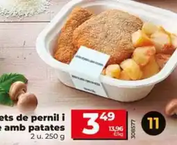 Dia Libritos de jamón y queso con patatas oferta