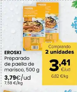 Autoservicios Familia EROSKI Preparado de paella de marisco oferta